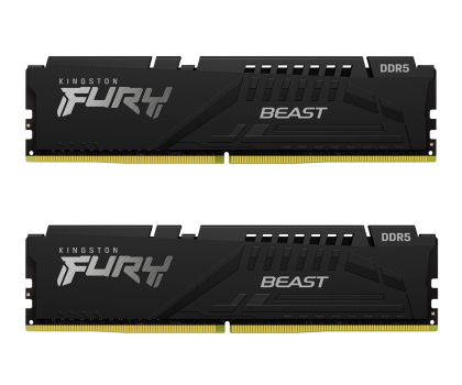 Pamięć RAM KINGSTON Fury Beast Black DDR5 16GB (2x8GB) 5200MHz CL40 KF552C40BBK2-16